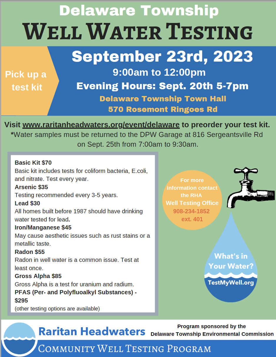 Well-water Testings Flyer