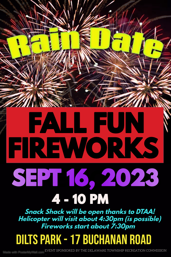 Fireworks flyer